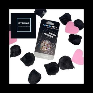 Rose Gold Topaz Pearls AB & Luxe Crystal PopSocket Phone Holder Grip New